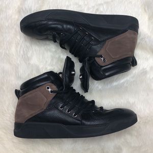 Dolce & Gabbana Leather High-Top Sneakers